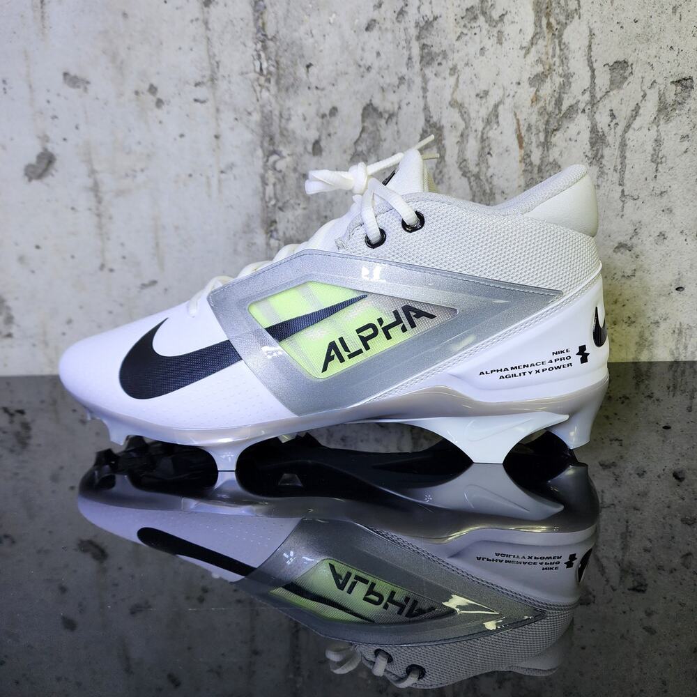 MSRP $119 Nike Men's Alpha Menace 4 Pro Football Cleats, size 12.5
